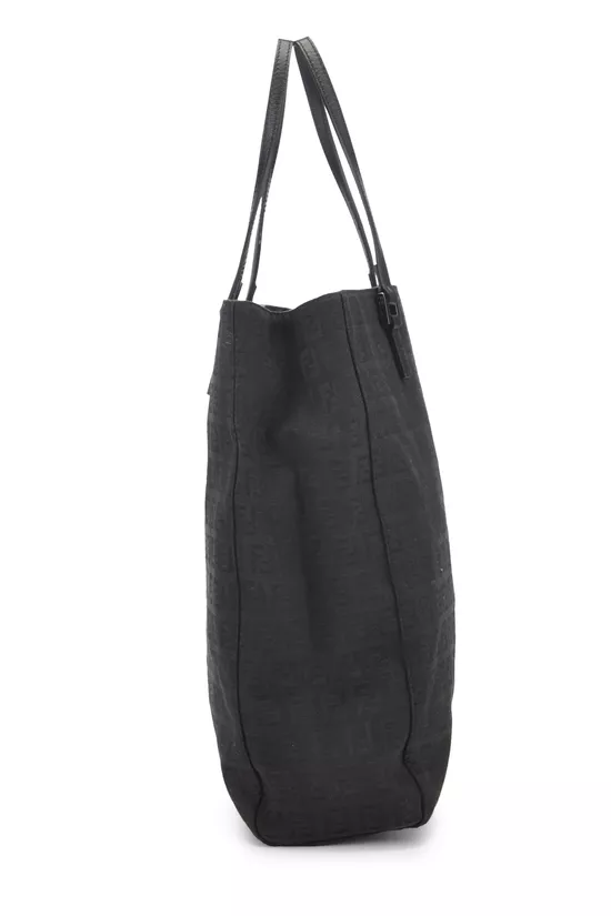 Black Zucchino Canvas Vertical Tote Small, , large image number 2