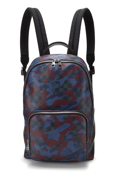 Louis Vuitton Bordeaux Camouflage Damier Cobalt Andy Backpack