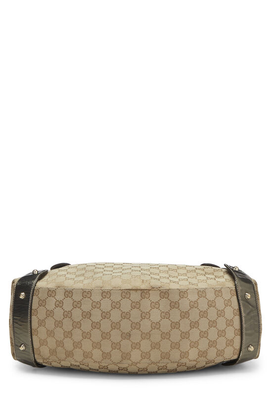 Gucci Black Monogram GG Canvas Medium Jolicoeur Tote Silver Hardware  Available For Immediate Sale At Sotheby's