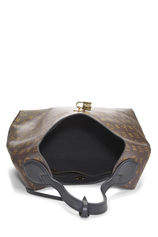 Black Monogram Canvas Flower Hobo, , large image number 5