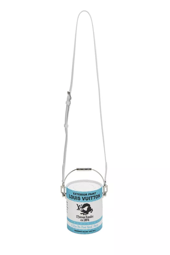 Turquoise Monogram Coated Canvas LV Paint Can, , large image number 1