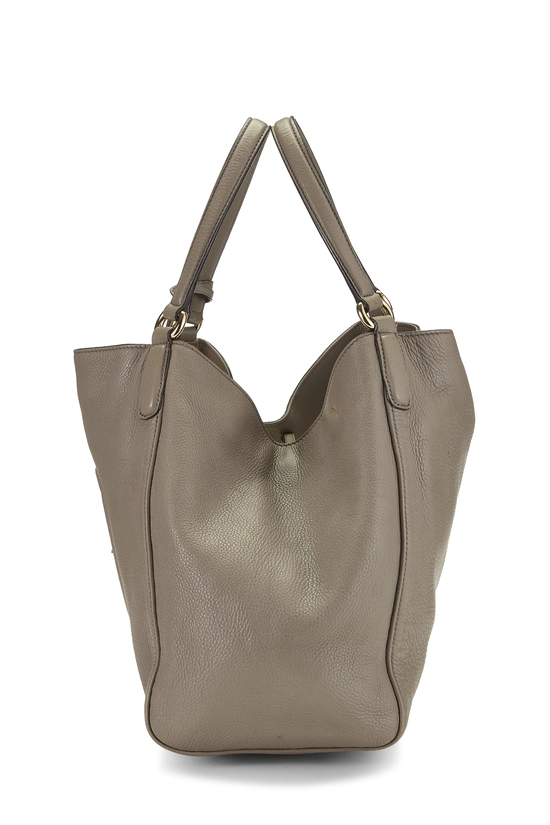 Grey Leather Soho Convertible Shoulder Bag, , large image number 2