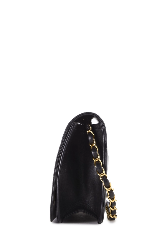 Black Quilted Lambskin Full Flap Small, , large image number 2