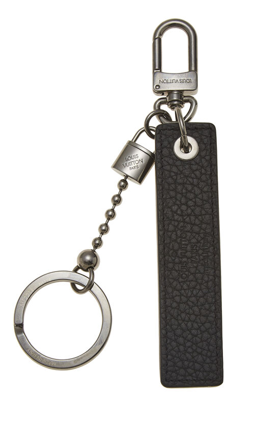 Black & Silver Porte Cles Tab Keychain, , large image number 1