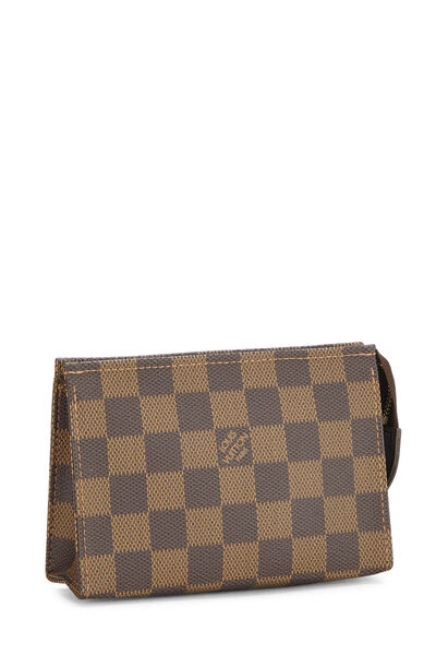 Damier Ebene Toiletry Pouch 15, , large