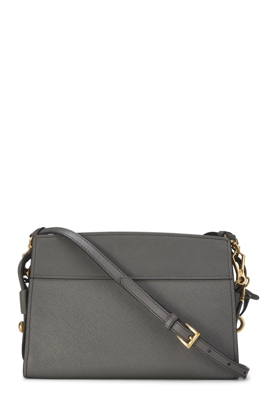 Pre-Owned Grey Saffiano Esplanade Crossbody QNB28Z3REB009