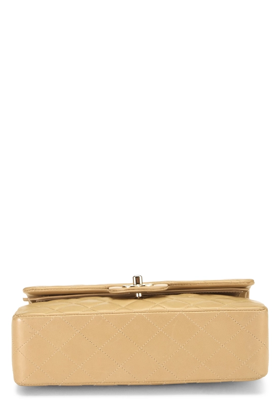 Beige Quilted Lambskin Classic Double Flap Small, , large image number 4