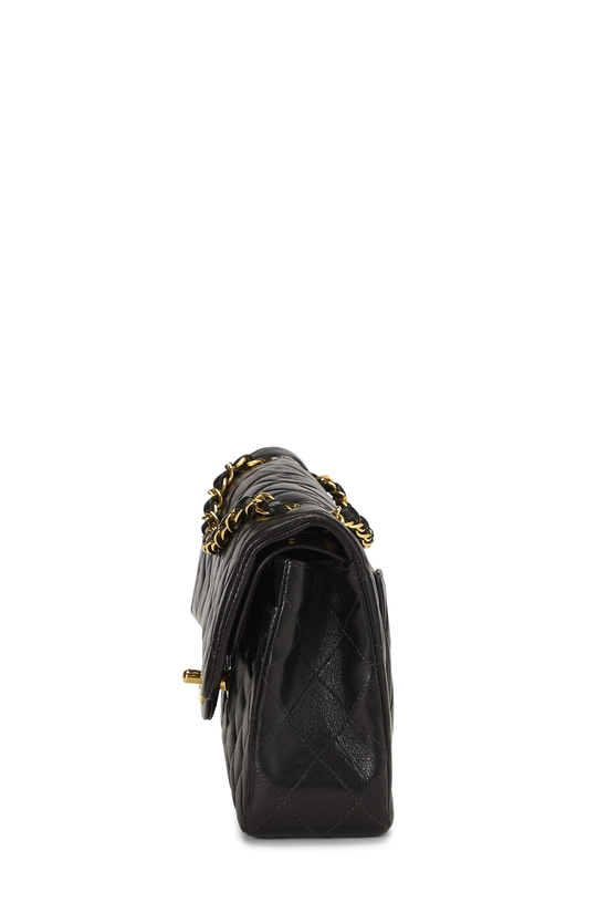Black Quilted Lambskin Classic Double Flap Small, , large image number 2