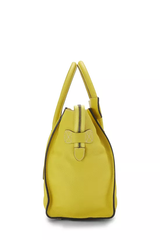 Yellow Drummed Calfskin Luggage Mini, , large image number 2