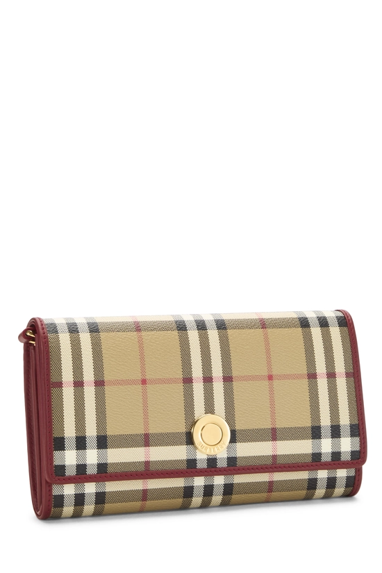 Red House Check Coated Canvas Hannah Wallet On Chain (WOC), , large image number 1