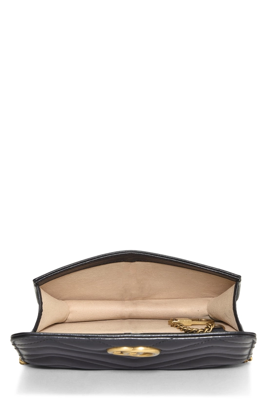 Black Leather GG Marmont Mini, , large image number 5