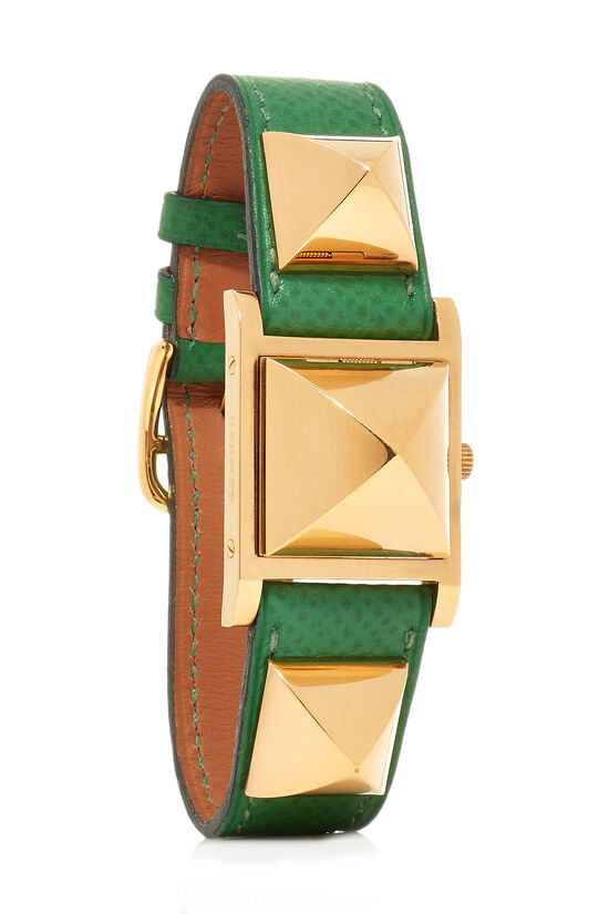 Gold & Green Courchevel Medor Watch, , large image number 0