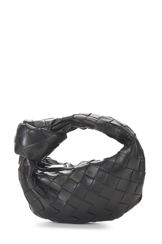 Black Intrecciato Leather Candy Jodie, , large image number 0