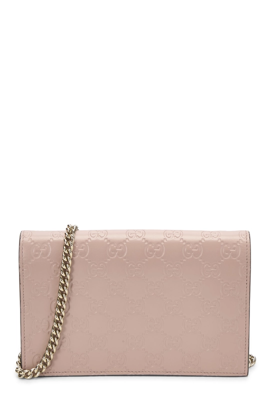 Pink Guccissima Bow Wallet On Chain (WOC), , large image number 3