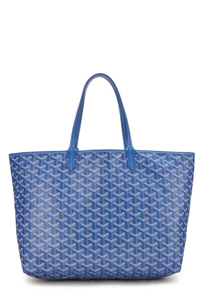 Blue Goyardine Canvas Saint-Louis PM