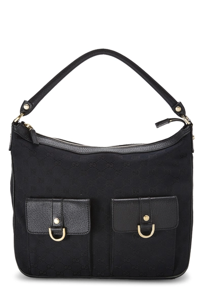 Gucci Black GG Canvas Abbey Pocket Hobo — photo 1