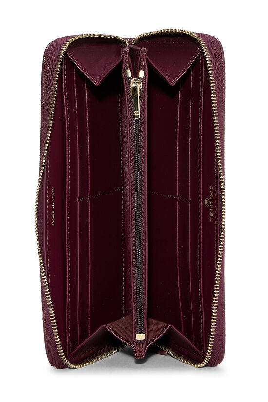 Purple Caviar Zip Around Wallet, , large image number 3