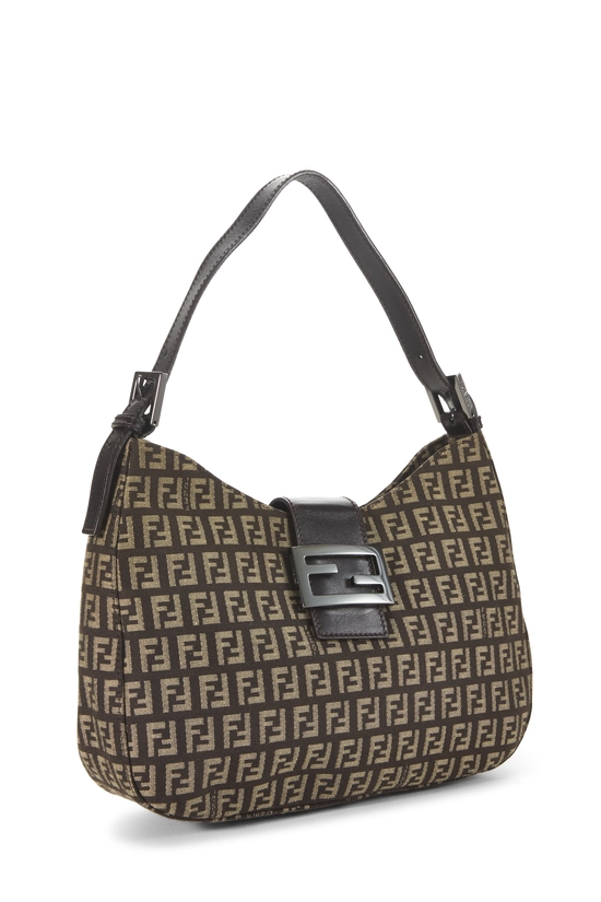 Brown Zucchino Canvas Shoulder Bag, , large image number 1