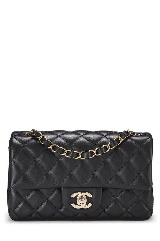 Chanel Black Quilted Lambskin Rectangular Flap Small Q6BBMB1IKH001