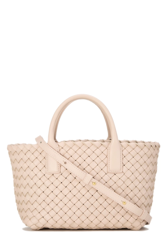 Pink Intrecciato Cabat Tote Mini, , large image number 3