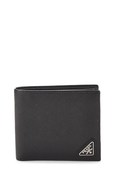 Black Saffiano Bifold Wallet