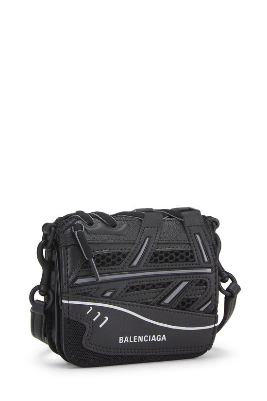 Black Leather Sneakerhead Crossbody Wallet, , large image number 2