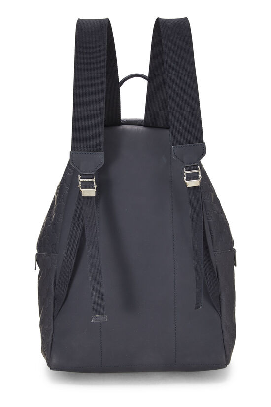 Black Rubberized Guccissima Backpack, , large image number 4