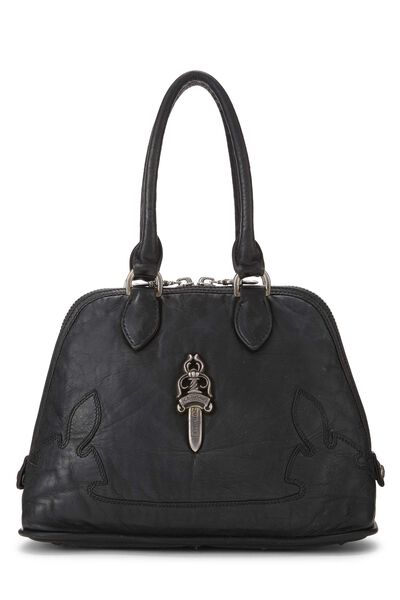 Black Leather Dagger Top Handle