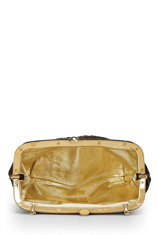 Louis Vuitton Limited Edition Brown Monogram Satin Aumoniere 