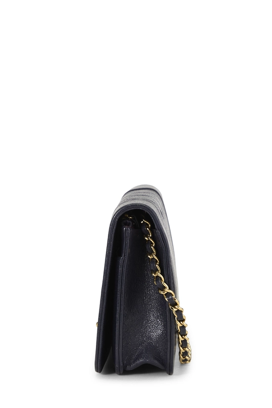 Navy Quilted Calfskin Mademoiselle Wallet On Chain (WOC), , large image number 2