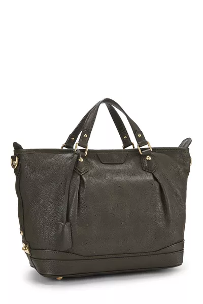 Green Monogram Mahina Leather Stellar PM, , large