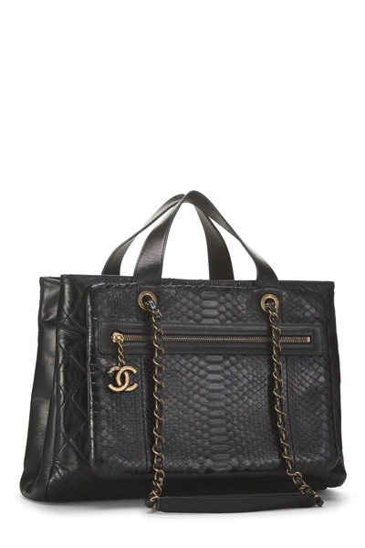 Chanel Black Calfskin Urban Mix Tote — photo 2