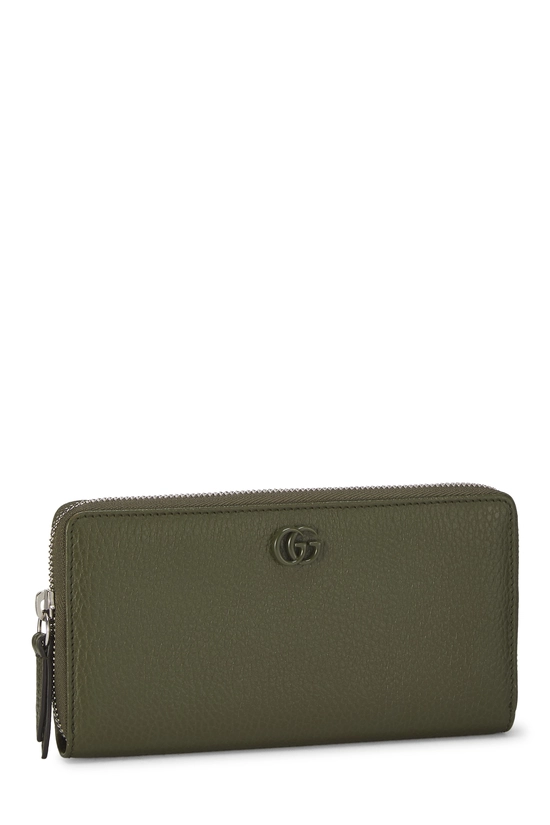 Green Leather GG Marmont Wallet, , large image number 1