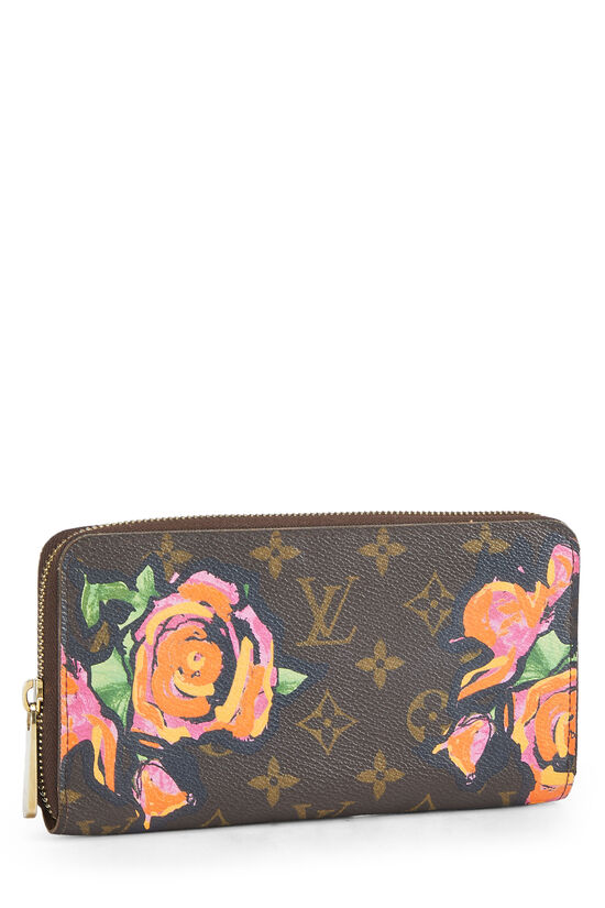 Stephen Sprouse x Louis Vuitton Monogram Roses Zippy Wallet, , large image number 1