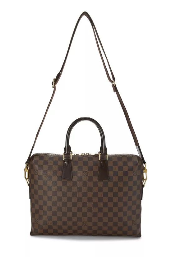 Brown Damier Ebene Porte Documents Jour, , large image number 6