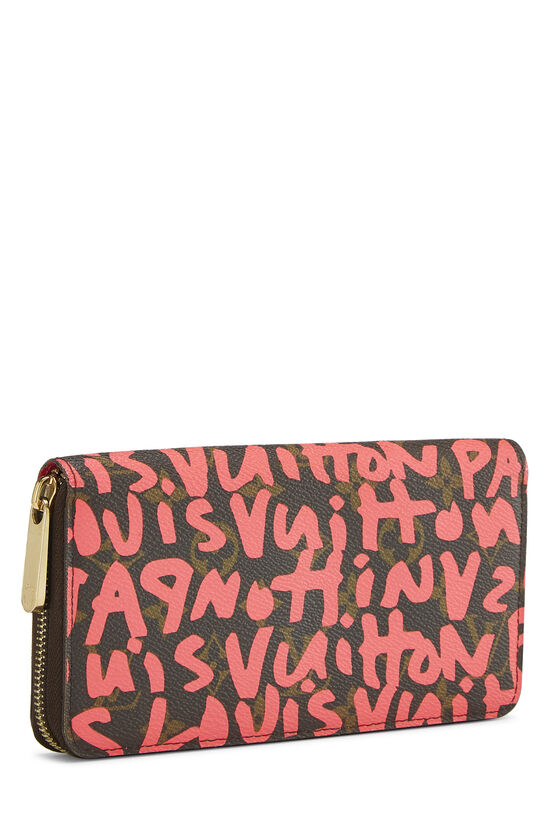 Stephen Sprouse x Louis Vuitton Pink Monogram Graffiti Zippy Wallet, , large image number 1
