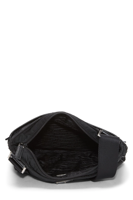 Black Nylon Messenger Bag, , large image number 5