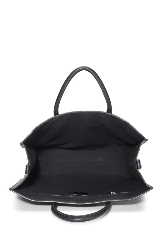 Black Zucca Coated Canvas Vertical Tote Large, , large image number 5