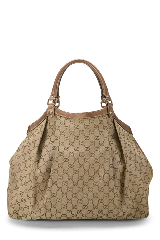 Brown Original GG Canvas Lurex Sukey Tote Large, , large image number 3