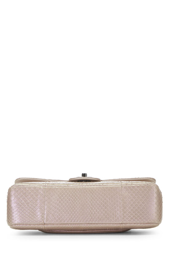 Chanel Medium Classic Double Flap Bag Beige Iridescent Caviar Light Gold  Hardware