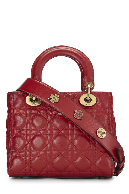 Red Calfskin My Lady Dior Lucky Charm Small, , large image number 3