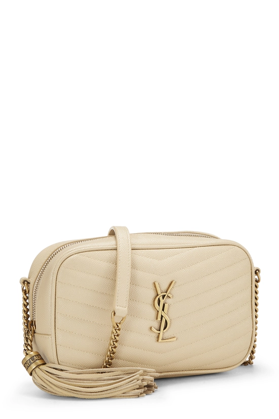 White Grainy Leather Lou Camera Bag Mini, , large image number 1