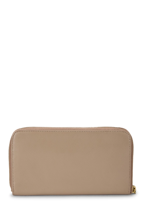 Beige Saffiano Bow Continental Wallet, , large image number 2