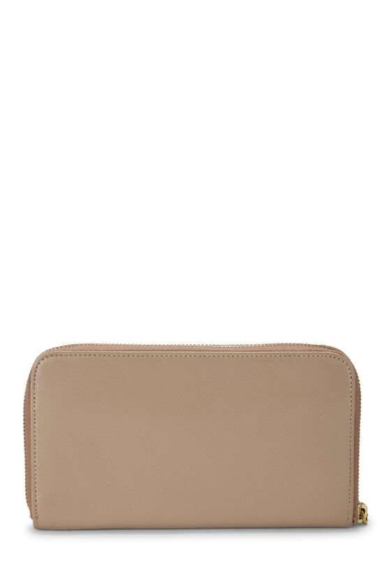 Beige Saffiano Bow Continental Wallet, , large image number 2