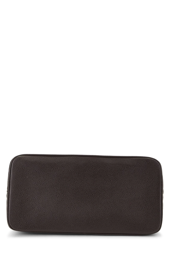 Brown Quilted Caviar Medallion Tote, , large image number 4