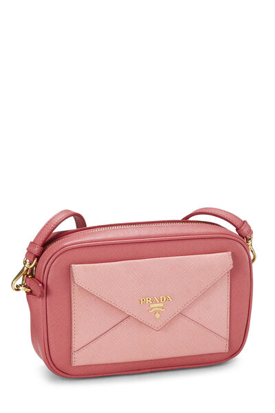Pink Saffiano Camera Crossbody, , large
