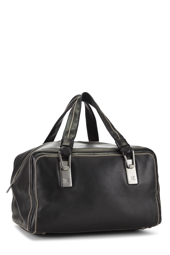 Black Lambskin Bowler, , large image number 1