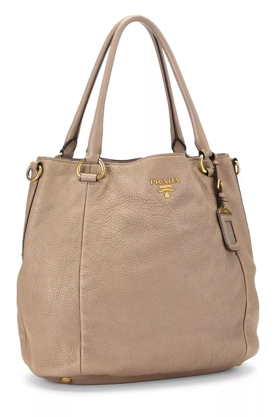 Grey  Vitello Daino Convertible Tote Medium, , large image number 1