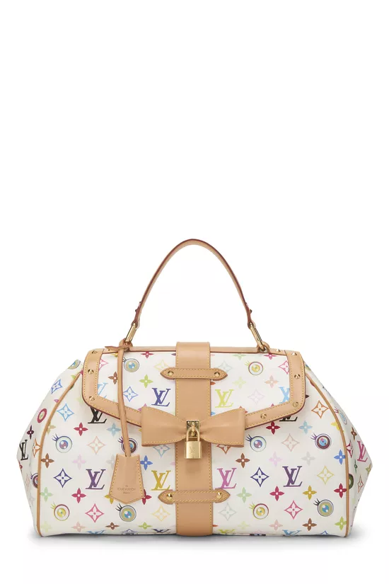 Takashi Murakami x Louis Vuitton White Monogram Multicolore Eye Love Sac Retro GM, , large image number 0