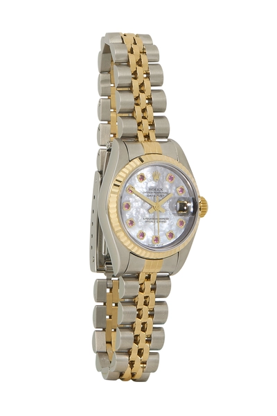 Stainless Steel Mother Of Pearl & Ruby Dial Datejust 79173 26mm